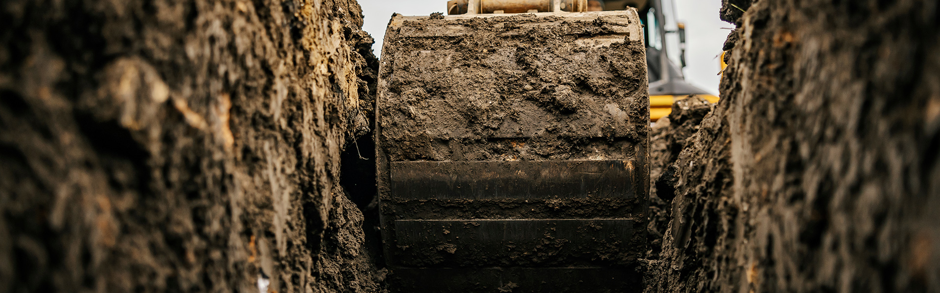 Excavator digging