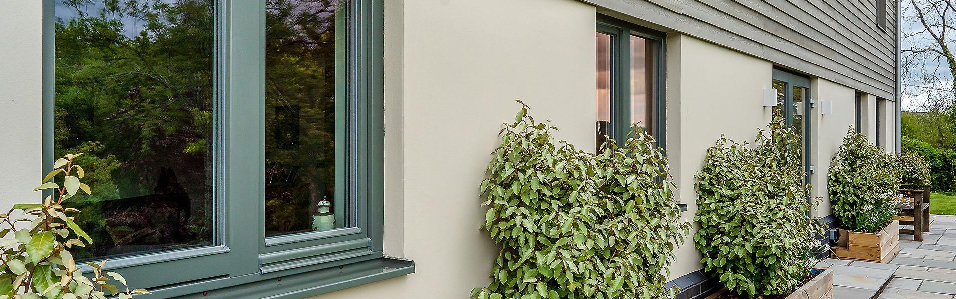 21 Degrees triple-glazed windows in green