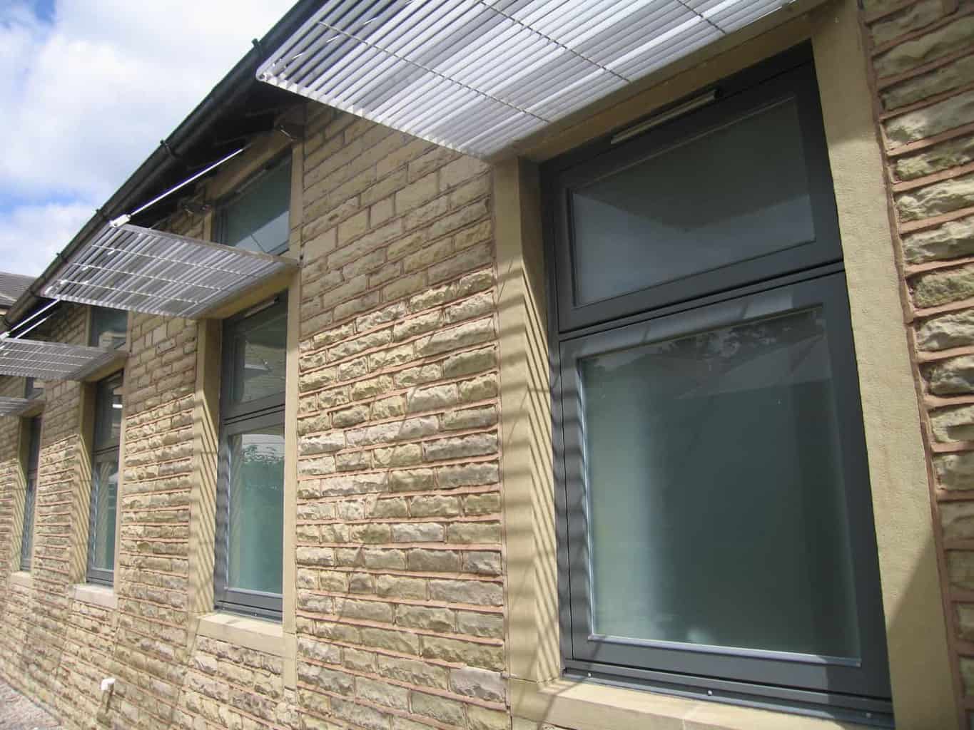 Triple glazed windows at Holme Valley Memorial Hospital