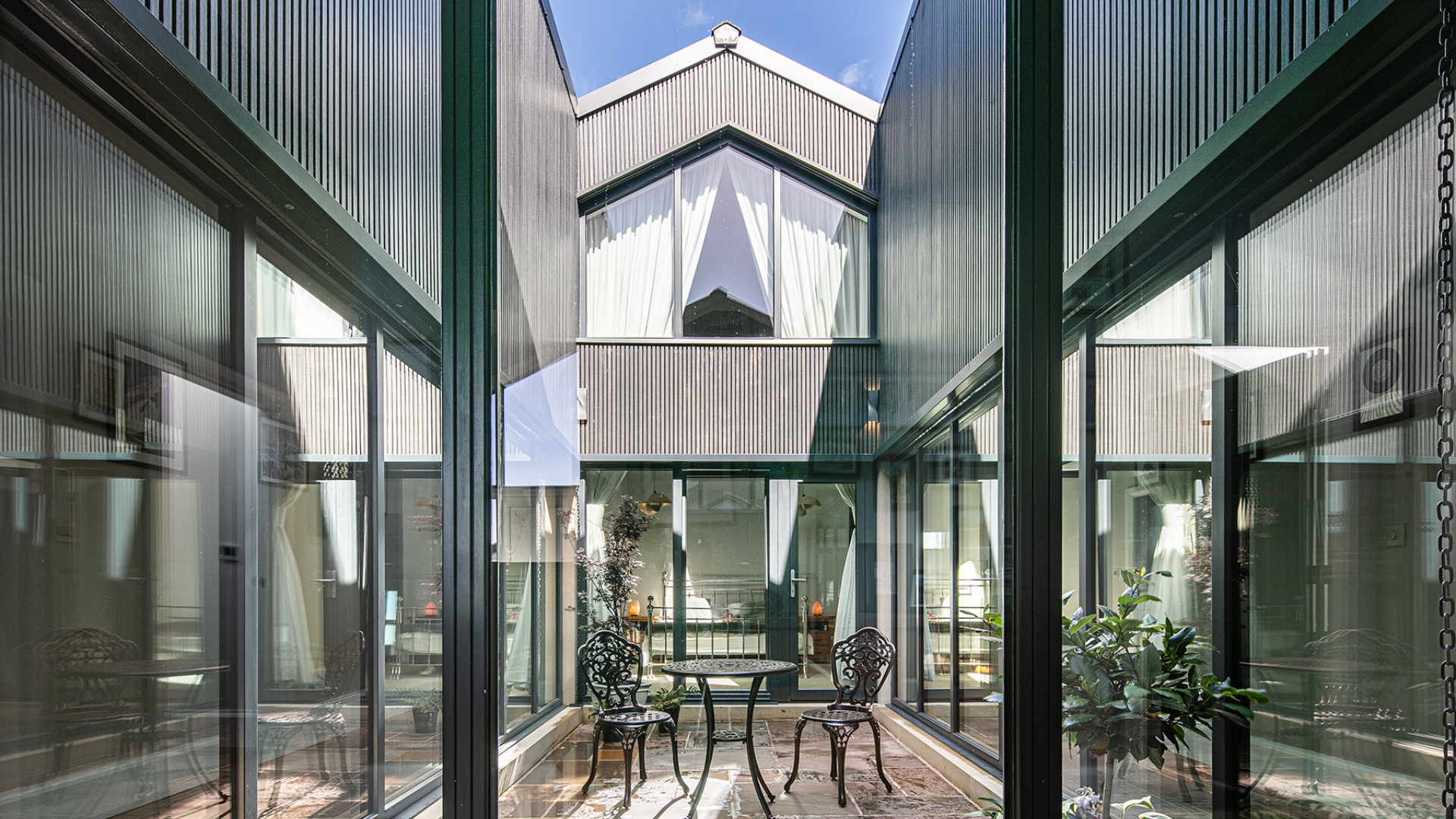 Lacuna bifold doors West Yorkshire barn conversion external